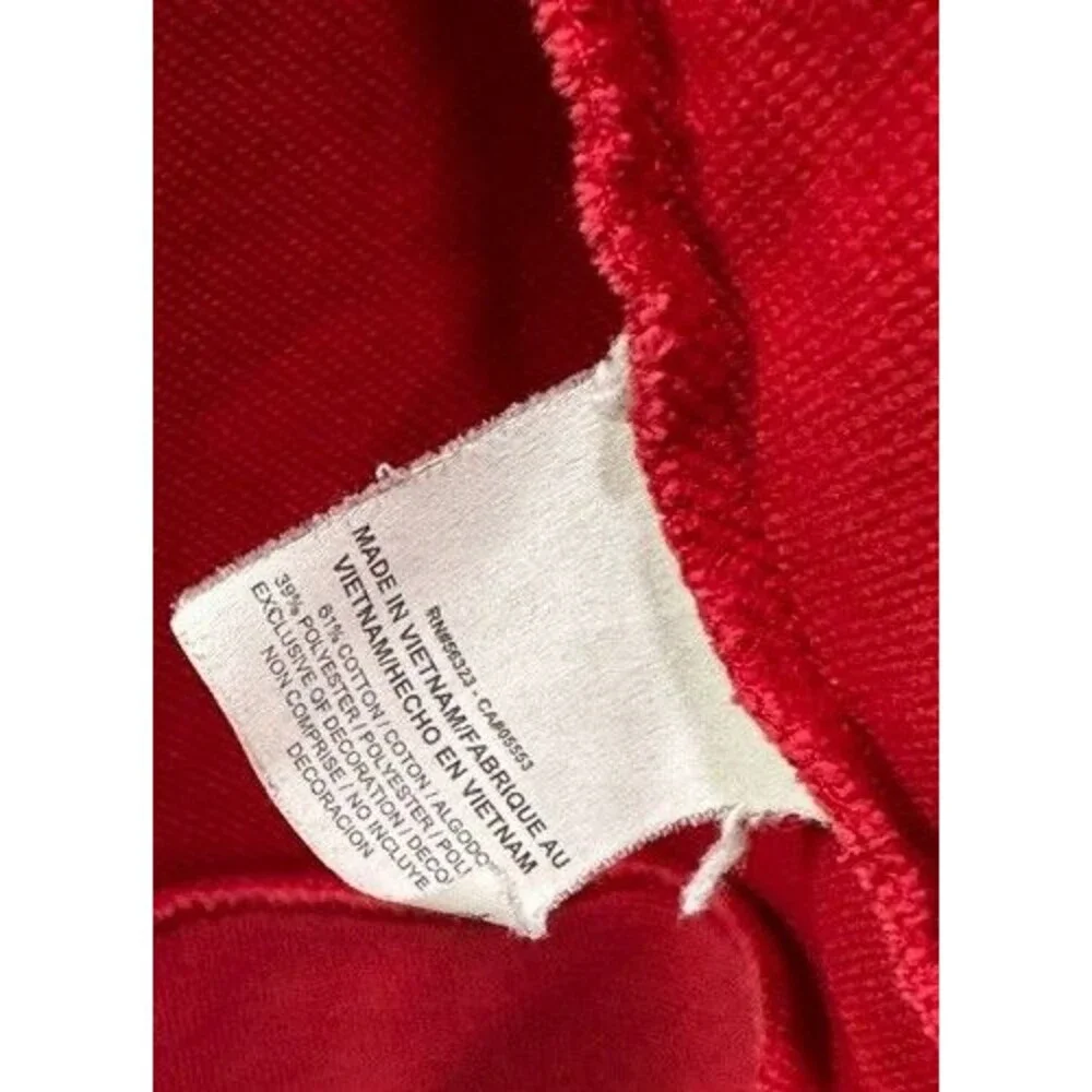 Jordan Jumpman Air Mens Large Red Full Zip Hoodie Sleeve Stripe 2010's